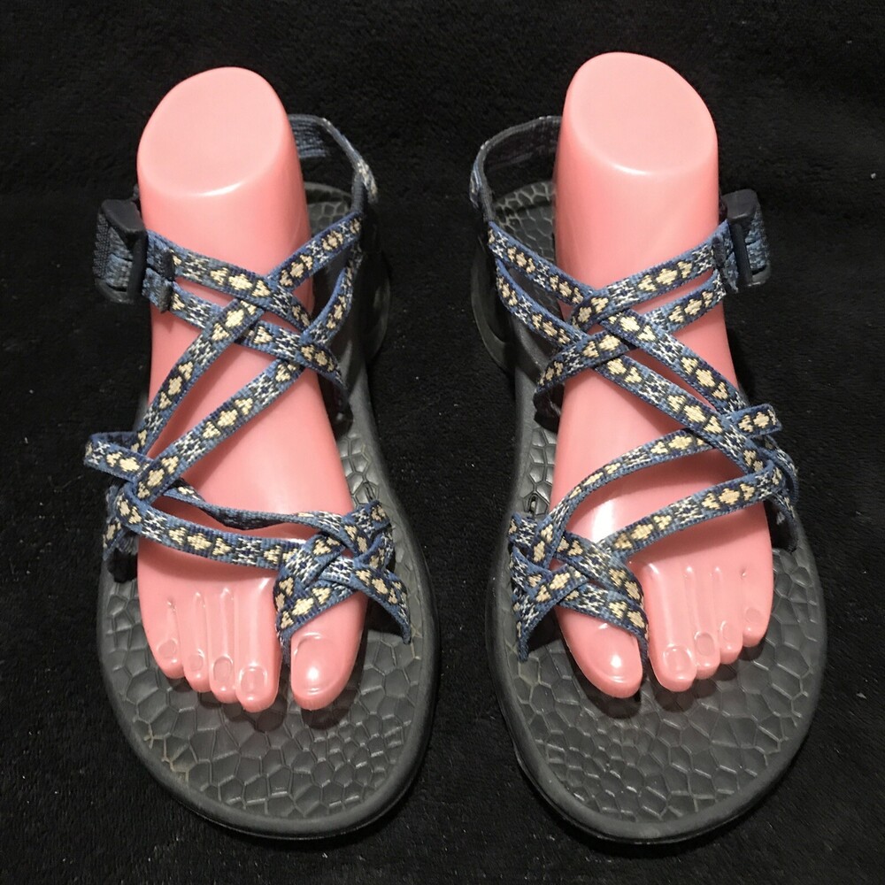 CHACO ZX2 Classic Sandal Women’s Size 10 Blue Strappy Toe Loop